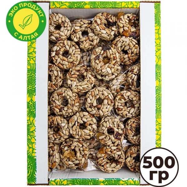 №3 Козинаки из подсолнечника с медом и сухофруктами "Зачетные" 500г в Тольятти