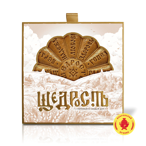 №3 Пряник 700г "Щедрость" (в подарочной упаковке)  в Тольятти