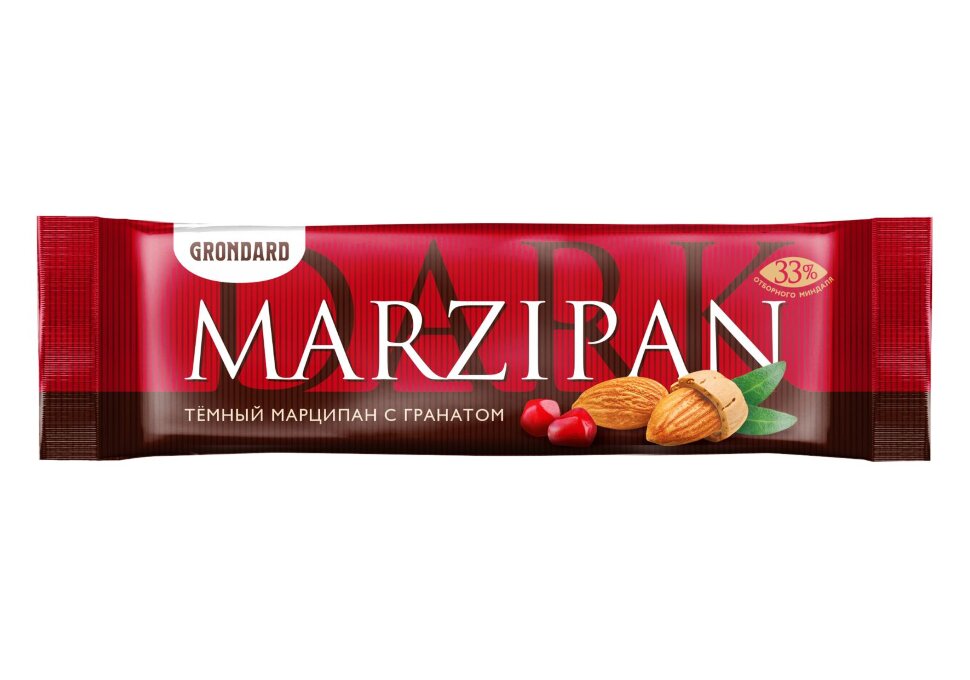  TM Grondard     (10973) Батончики глазированные Марципановые ГРАНАТ, (24шт по 50г)       в Тольятти