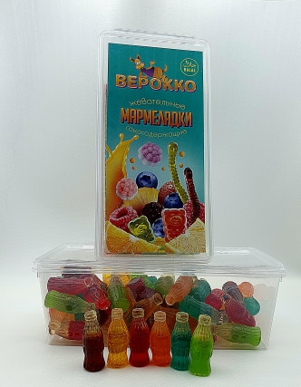  Жевательный мармелад Бутылочки Кола, 250г      в Тольятти